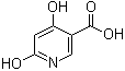 structure of CAS# 5466-62-6, 4,6-Dihydroxynicotinic acid;2,4-Dihydroxy-5-carboxypyridine; 5-Carboxy-4-hydroxy-2-pyridone; NSC 25748; NSC 26363