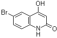 6-Bromo-4-hydroxy-2(1H)-quinolinone molecular structure (CAS 54675-23-9)