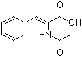 structure of CAS# 5469-45-4, 2-(Acetylamino)-3-phenyl-2-propenoic acid;alpha-Acetamidocinnamic acid