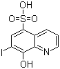 结构式 CAS# 547-91-1, 7-碘-8-羟基喹啉-5-磺酸