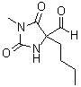 4-Butyl-1-methyl-2,5-dioxo-4-imidazolidinecarboxaldehyde molecular structure (CAS 5471-58-9)