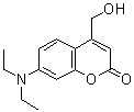 structure of CAS# 54711-38-5, 7-(Diethylamino)-4-(hydroxymethyl)-2H-chromen-2-one;7-Diethylamino-4-hydroxymethylcoumarin