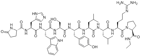 L-Leu6-Leuprolide molecular structure (CAS 54785-87-4)