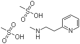 结构式 CAS# 54856-23-4, 甲磺酸倍他司汀; N-甲基-2-吡啶乙胺二甲磺酸盐