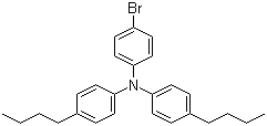 4-Bromo-N,N-bis(4-butylphenyl)aniline molecular structure (CAS 548792-42-3)