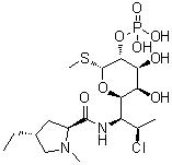 Clindamycin B 2-phosphate molecular structure (CAS 54887-31-9)