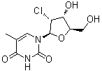 2'-Chloro-2'-deoxy-5-methyluridine molecular structure (CAS 54898-34-9)