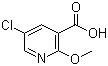 5-Chloro-2-methoxynicotinic acid molecular structure (CAS 54916-65-3)