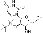结构式 CAS# 54925-71-2, 2'-O-叔丁基二甲基硅烷基尿苷