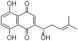 structure of CAS# 54952-43-1, Shikalkin;5,8-Dihydroxy-2-(1-hydroxy-4-methylpent-3-enyl)naphthalene-1,4-dione