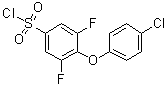 结构式 CAS# 549547-34-4, 4-(4-氯苯氧基)-3,5-二氟苯磺酰氯