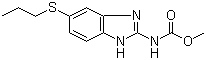 结构式 CAS# 54965-21-8, 阿苯达唑; 丙硫咪唑; [5-(丙硫基)-1H-苯并咪唑-2-基]氨基甲酸甲酯