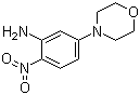 structure of CAS# 54998-00-4, 4-(3-Amino-4-nitrophenyl)morpholine;5-Morpholino-2-nitroaniline