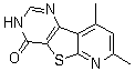 结构式 CAS# 55023-35-3, 7,9-二甲基吡啶并[3',2':4,5]噻吩并[3,2-d]嘧啶-4(3H)-酮