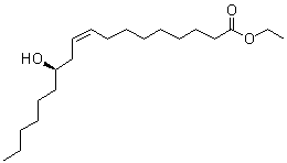 structure of CAS# 55066-53-0, Ethyl ricinoleate;Neoricin; [R-(Z)]-12-Hydroxy-9-octadecenoic acid ethyl ester