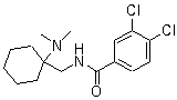 structure of CAS# 55154-30-8, AH 7921;3,4-Dichloro-N-[[1-(dimethylamino)cyclohexyl]methyl]benzamide