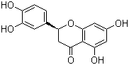 结构式 CAS# 552-58-9, 圣草酚; (S)-2-(3,4-二羟基苯基)-2,3-二氢-5,7-二羟基-4-香豆素