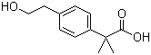 structure of CAS# 552301-45-8, 4-(2-Hydroxyethyl)-alpha,alpha-dimethylbenzeneacetic acid
