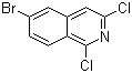 结构式 CAS# 552331-05-2, 6-溴-1,3-二氯异喹啉