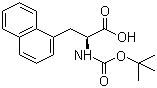 structure of CAS# 55447-00-2, (S)-N-Boc-1-Naphthylalanine;N-tert-Butoxycarbonyl-1-naphthyl-L-alanine