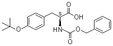 结构式 CAS# 5545-54-0, O-(叔丁基)-N-[(苯甲氧基)羰基]-L-酪氨酸