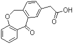 structure of CAS# 55453-87-7, Isoxepac;6,11-Dihydro-11-oxodibenz[b,e]oxepin-2-acetic acid