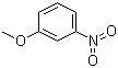 结构式 CAS# 555-03-3, 3-硝基苯甲醚; 间硝基苯甲醚; 间硝基茴香醚