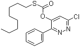 结构式 CAS# 55512-33-9, 哒草特; O-(6-氯-3-苯基哒嗪-4-基)-S-辛基硫代碳酸酯