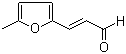 结构式 CAS# 5555-90-8, 5-甲基-2-呋喃丙烯醛