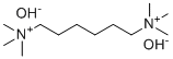 structure of CAS# 556-81-0, Hexamethonium hydroxide;trimethyl-[6-(trimethylazaniumyl)hexyl]azanium dihydroxide