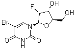 structure of CAS# 55612-18-5, 5-Bromo-2'-deoxy-2'-fluorouridine