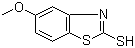 structure of CAS# 55690-60-3, 2-Mercapto-5-methoxybenzothiazole;5-Methoxybenzothiazole-2(3H)-thione