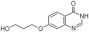 structure of CAS# 557770-89-5, 7-[3-Hydroxypropoxy]quinazolin-4(3H)-one;7-(3-Hydroxypropoxy)-3,4-dihydroquinazolin-4-one; 7-(3-Hydroxypropoxy)quinazolin-4-ol