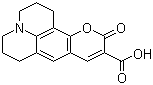 structure of CAS# 55804-65-4, Coumarin 343;2,3,6,7-Tetrahydro-11-oxo-1H,5H,11H-[1]benzopyrano[6,7,8-ij]quinolizine-10-carboxylic acid