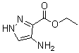 结构式 CAS# 55904-61-5, 4-氨基-1H-吡唑-3-羧酸乙酯