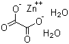 结构式 CAS# 55906-21-3, 草酸锌二水合物