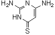 结构式 CAS# 56-08-6, 2,6-二氨基-4(3H)-嘧啶硫酮