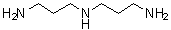 structure of CAS# 56-18-8, N1-(3-Aminopropyl)-1,3-propanediamine;Bis(3-aminopropyl)amine; Bis(trimethylene)triamine; Caldine; Di(3-aminopropyl)amine; Di(trimethylene)triamine; Dipropylenetriamine; N-(3-Aminopropyl)-1,3-propandiamine; N-(3-Aminopropyl)-1,3-propanediamine; N-3-Aminopropyl-1,3-diaminopropane; NSC 7773; Norspermidine; P 2 (hardener); sym-Norspermidine