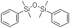structure of CAS# 56-33-7, 1,1,3,3-Tetramethyl-1,3-diphenyldisiloxane;1,3-Diphenyl-1,1,3,3-tetramethyldisiloxane; 1,3-Diphenyltetramethyldisiloxane; Bis(dimethylphenylsilyl) ether; Bis(dimethylphenylsilyl) oxide; Bis(phenyldimethylsilyl) oxide; D 6190; NSC 96791; sym-Diphenyltetramethyldisiloxane