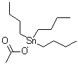 乙酰氧基三丁基锡烷分子结构 (CAS 56-36-0)