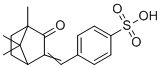 structure of CAS# 56039-58-8, Benzylidene Camphor Sulfonic Acid;4-[(4,7,7-trimethyl-3-oxo-2-bicyclo[2.2.1]heptanylidene)methyl]benzenesulfonic acid