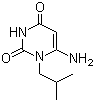 4-氨基-3-异丁基嘧啶-2,6-二酮分子结构 (CAS 56075-75-3)