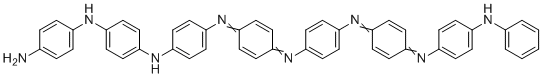 结构式 CAS# 5612-44-2, 4-N-[4-[4-[[4-[4-[[4-(4-苯胺基苯基)亚氨基环己-2,5-二烯-1-亚基]氨基]苯基]亚氨基环己-2,5-二烯-1-亚基]氨基]苯胺基]苯基]苯-1,4-二胺