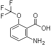 structure of CAS# 561304-48-1, 2-Amino-6-(trifluoromethoxy)-benzoic acid