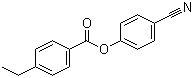 结构式 CAS# 56131-48-7, 4-乙基苯甲酸 4-氰基苯酯