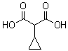 structure of CAS# 5617-88-9, Cyclopropylpropanedioic acid;Cyclopropanemalonic acid