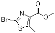 structure of CAS# 56355-61-4, Methyl 2-bromo-5-methylthiazole-4-carboxylate