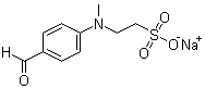 structure of CAS# 56405-41-5, 4-(N-Methyl-N-sulfoethyl)aminobenzaldehyde sodium saltsodium salt;4-N-Methyl-N-beta-sulfoethylaminobenzaldehyde sodium salt