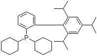 structure of CAS# 564483-18-7, 2-(Dicyclohexylphosphino)-2',4',6'-triisopropylbiphenyl;X-Phos
