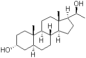 structure of CAS# 566-58-5, 5alpha-Pregnane-3alpha,20alpha-diol